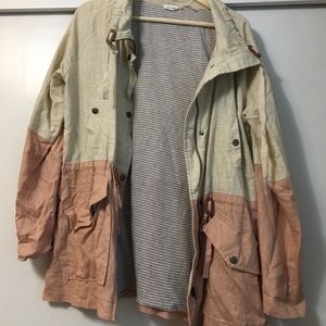 Pink/Cream Dual Tone Cargo Jacket